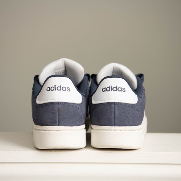 Adidas Grand Court Alpha Navy White Retro Y2K Soccer Style Sneakers Mens Size 13 - Picture 4 of 7